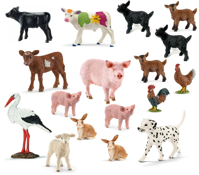 Spielfigur Tierfiguren - Bauernhof-Set mit 17 Tieren, (17-tlg) de Schleich – photo du produit