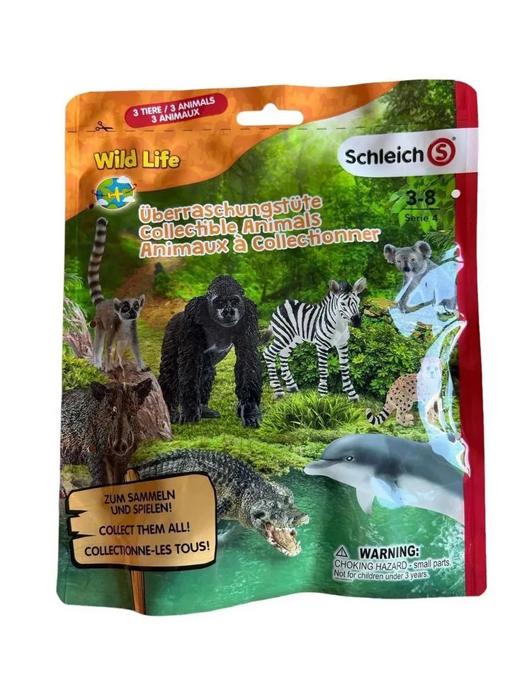 Spielfigur Wild Life Überraschungstüte L mit 3 Tierfiguren, (3-tlg) by Schleich – product photo