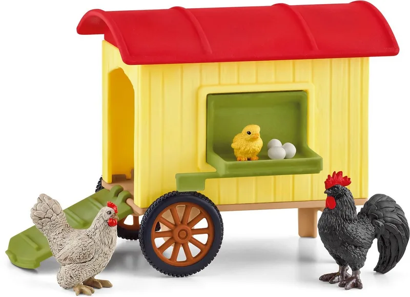 Spielwelt FARM WORLD, Hühnerstall (42572) från Schleich i Bunt – produktbild