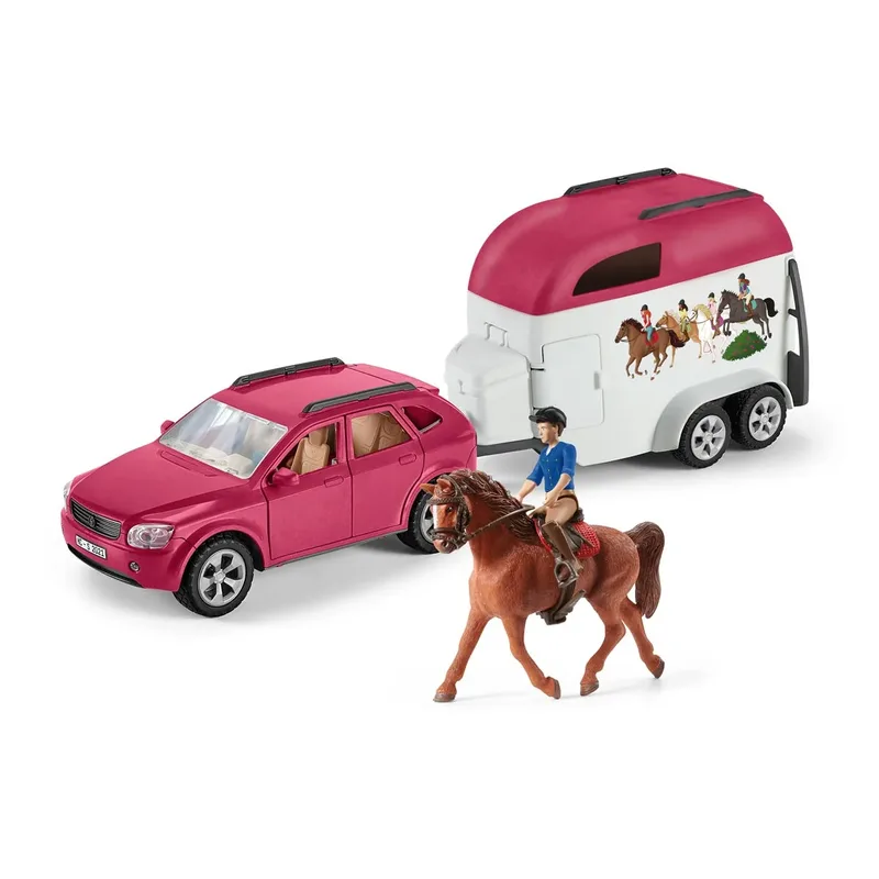 Voiture avec remorque pour chevaux de Schleich – photo du produit 1 sur 3