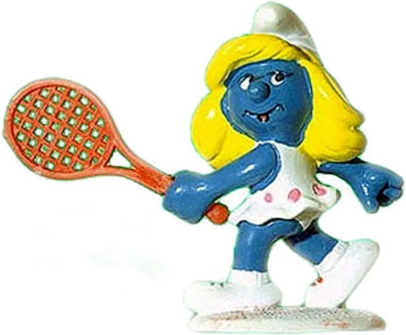 Tennis smurfin - speelfiguurtje - Schleich - De Smurfen - 5,5 cm by Schleich in Geel – product photo