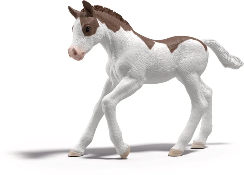 verzamelpaard speelgoed veulen om te ruilen en spelen. de Schleich en Wit en bruin – photo du produit