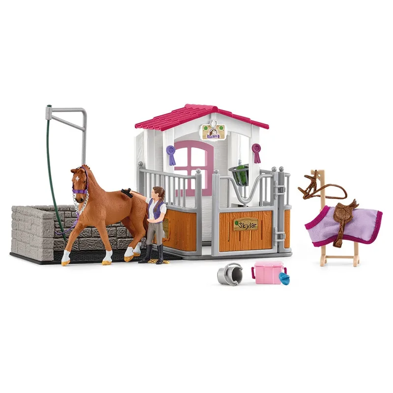 Aire De Lavage Avec Box À Cheval de Schleich – photo du produit 4 sur 5