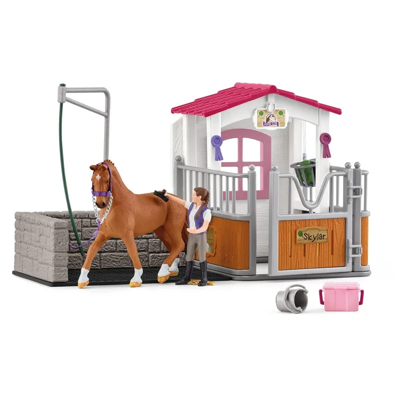 Aire De Lavage Avec Box À Cheval de Schleich – photo du produit 1 sur 5