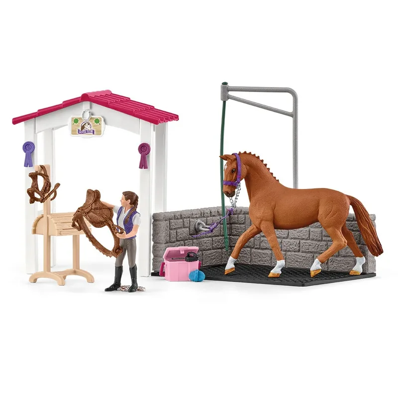 Aire De Lavage Avec Box À Cheval de Schleich – photo du produit 5 sur 5