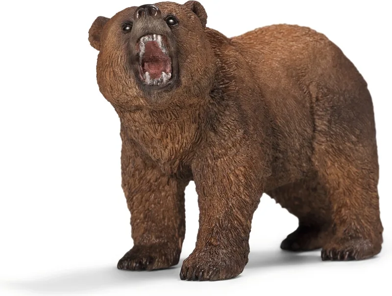 WILD LIFE Grizzlybeer - Speelfiguur - Kinderspeelgoed voor Jongens en Meisjes - 3 tot 8 jaar - 14685 från Schleich i Bruin – produktbild