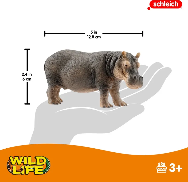 WILD LIFE - Speelfiguur - Kinderspeelgoed voor Jongens en Meisjes - 14814 de Schleich en Nijlpaard – photo du produit