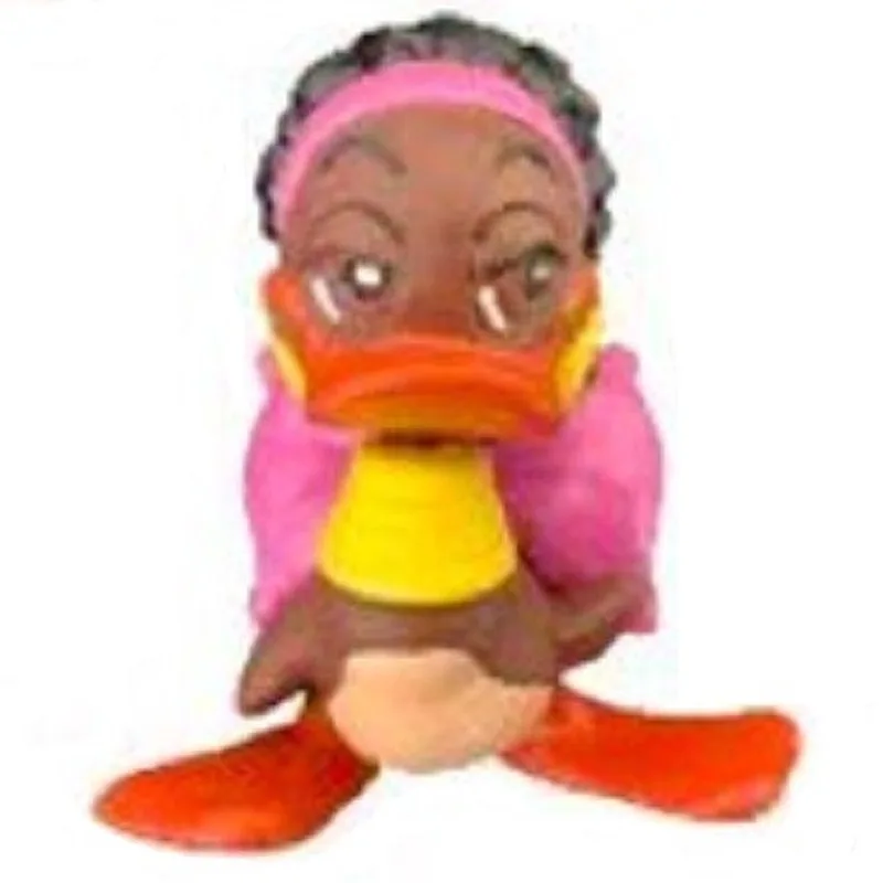 Winnie de Eend – vriendin van Alfred Jodocus Kwak – Schleich – ca. 6 cm by Schleich in Bruin roze geel – product photo