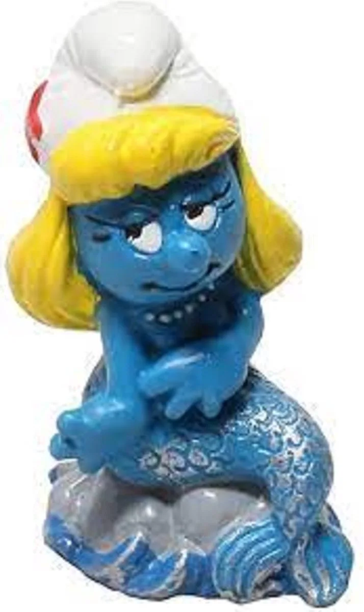 Zeemeermin - smurfin - de smurfen - de smurfen - Schleich - 5,5cm de Schleich en Blauw – photo du produit