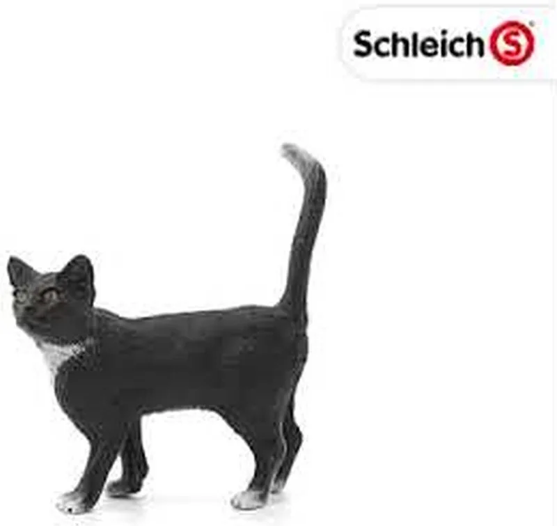 Zwarte kat - Schleich Farm World Zwarte Kat 5cm by Schleich in Zwart wit – product photo