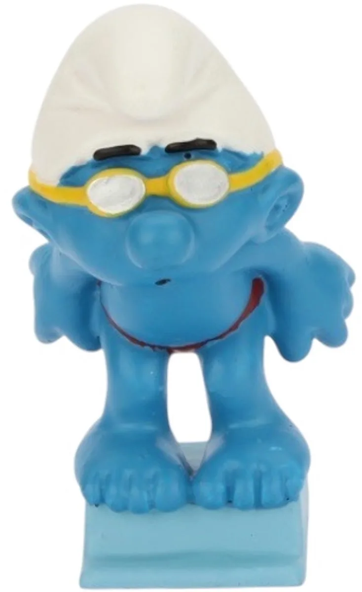 Zwemmende smurf - op startblok - 5,5 cm Schleich by Schleich in Lichtblauw blauw – product photo