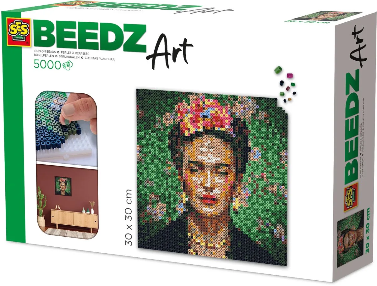 Beedz Art Strijkkralen Set - Voor Volwassenen - 5000 Stuks - Knutselen - PVC-Vrij - Schoencadeautjes Sinterklaas fra SES Creative i Frida Kahlo – produktbillede