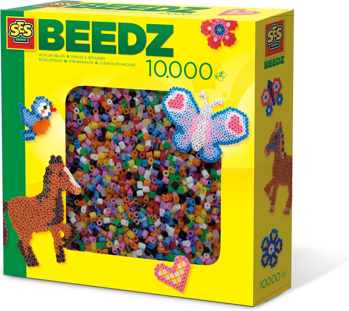 Beedz - Strijkkralen - Mix Basis - 10.000 stuks - PVC vrij by SES Creative in Mix Basis – 10000 – product photo