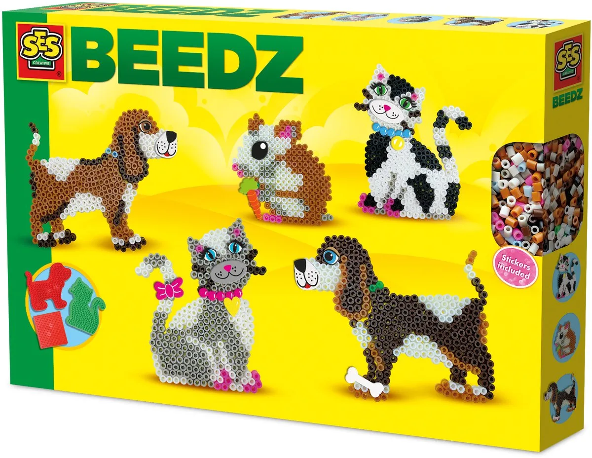 Beedz Strijkkralen Set - Vanaf 5 Jaar - 2200 Stuks - Knutselen - PVC-Vrij - Schoencadeautjes Sinterklaas by SES Creative in Huisdieren – product photo