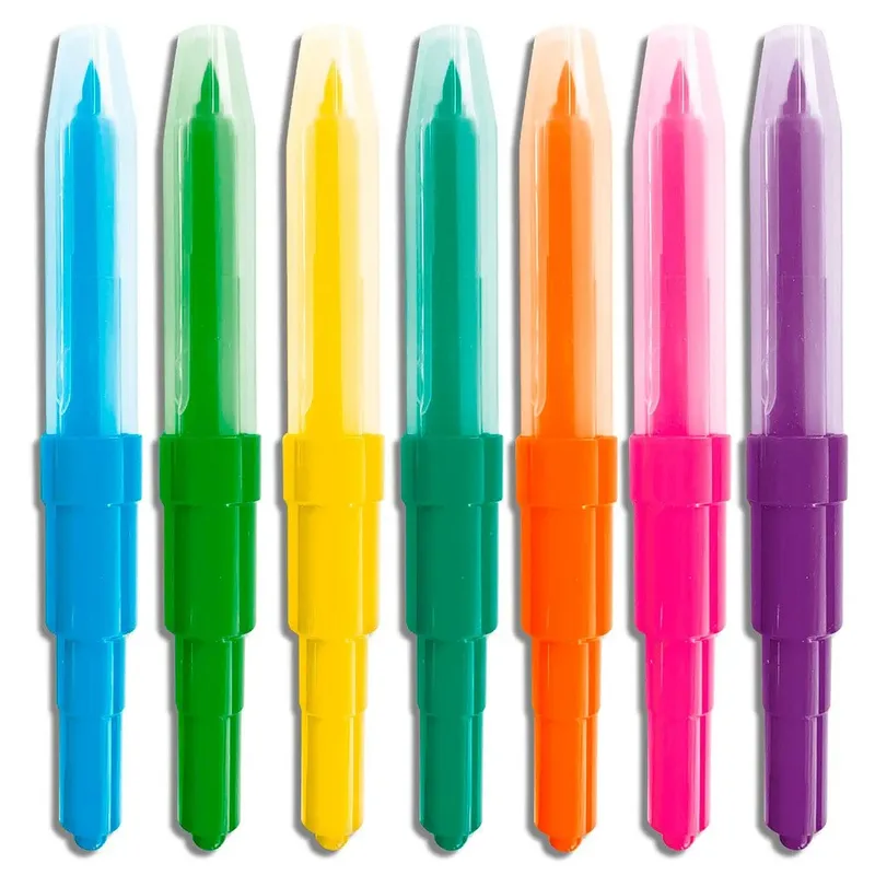Blow Airbrush Pens - 7 Kleuren Airbrush Viltstiften - Vanaf 5 Jaar - 7 Stuks - Blaasstiften - Goed Uitwasbaar - Schoencadeautjes Sinterklaas by SES Creative in Multicolour – product photo 2 of 3