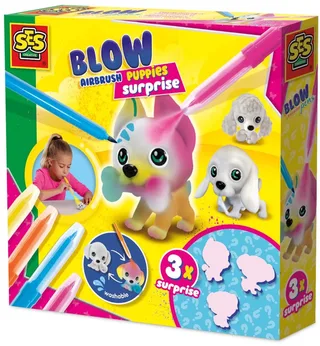 Blow Airbrush Pens - Puppies Surprise - Voor Meisjes vanaf 5 Jaar - 3 - Blaasstiften - Schoencadeautjes Sinterklaas by SES Creative in Puppy's – product photo 1 of 6
