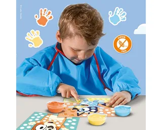 Bluey - Vingerverf - Baby Speelgoed - Vegan & Glutenvrij - Goed Uitwasbaar - Voor Kinderen Vanaf 2 Jaar - 10 Kaarten by SES Creative in Vingerverven – product photo 3 of 4