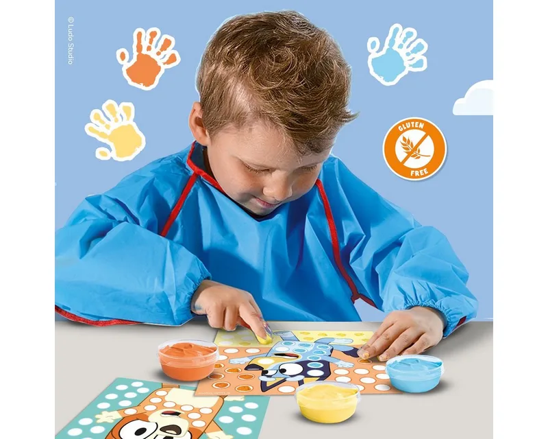 Bluey - Vingerverf - Baby Speelgoed - Vegan & Glutenvrij - Goed Uitwasbaar - Voor Kinderen Vanaf 2 Jaar - 10 Kaarten by SES Creative in Vingerverven – product photo 3 of 4