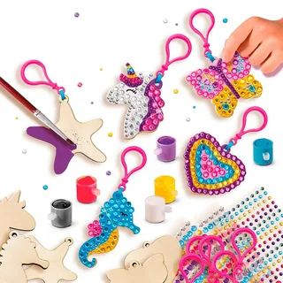 Diamond Painting - Voor Meisjes vanaf 5 Jaar - 560 Diamonds - Schoencadeautjes Sinterklaas by SES Creative in Houten sleutelhangers – product photo 3 of 3