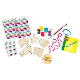Diamond Painting - Voor Meisjes vanaf 5 Jaar - 560 Diamonds - Schoencadeautjes Sinterklaas by SES Creative in Houten sleutelhangers – product photo 2 of 3