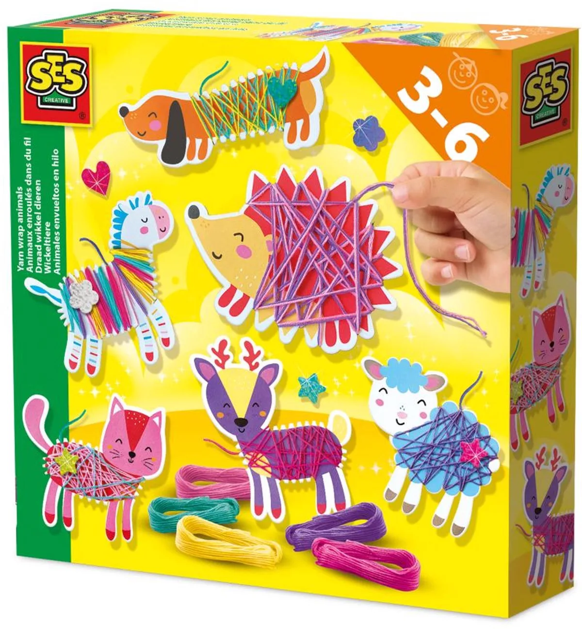 Draad Wikkeldieren - 6 Dierenfiguren met Draad - Vanaf 3 Jaar - 5 Kleuren - Knutselen - Schoencadeautjes Sinterklaas von SES Creative in Draad wikkel dieren – Produktfoto