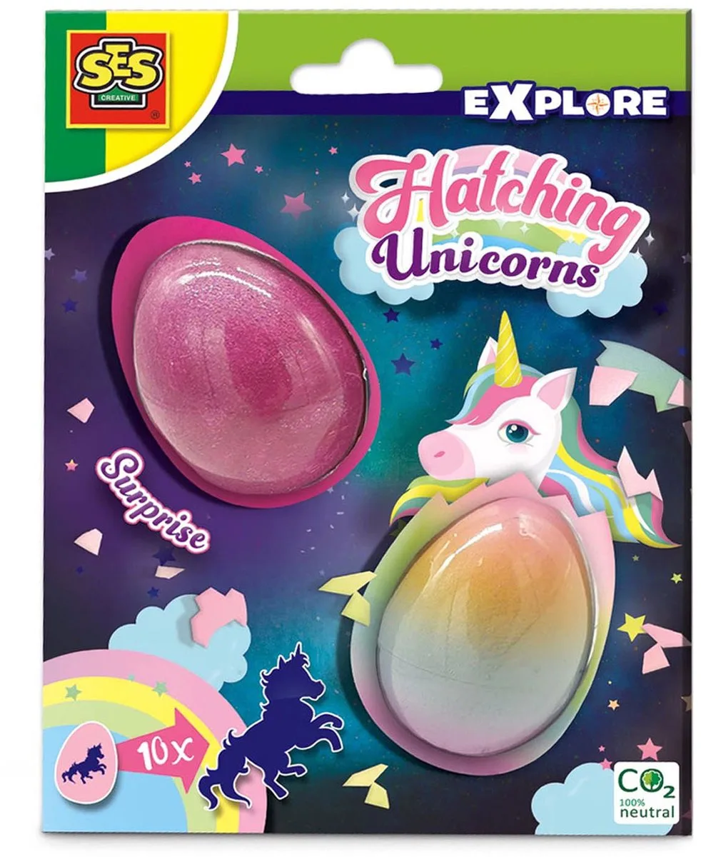 Explore - Groeiende - 2 surprise eieren - laat eenhoorns groeien - Unicorn Speelgoed fra SES Creative i Unicorns – produktbillede