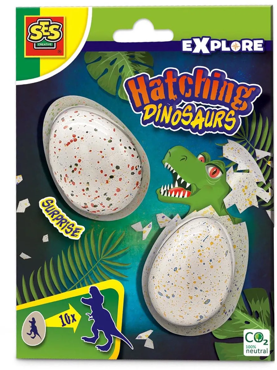 Explore - Groeiende dinosaurussen - 2 surprise eieren - laat groeien - Dinosaurus Speelgoed fra SES Creative i Dino's – produktbillede