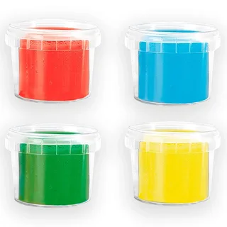Feel Good Klei - Pure 4 Kleuren - Vanaf 1 Jaar - 4 x 90 g - Boetseerklei - Vegan en Glutenvrij - Schoencadeautjes Sinterklaas by SES Creative in Pure – groen, Yellow, Licht blauw, Red – product photo 2 of 3