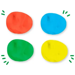 Feel Good Klei - Pure 4 Kleuren - Vanaf 1 Jaar - 4 x 90 g - Boetseerklei - Vegan en Glutenvrij - Schoencadeautjes Sinterklaas by SES Creative in Pure – groen, Yellow, Licht blauw, Red – product photo 3 of 3