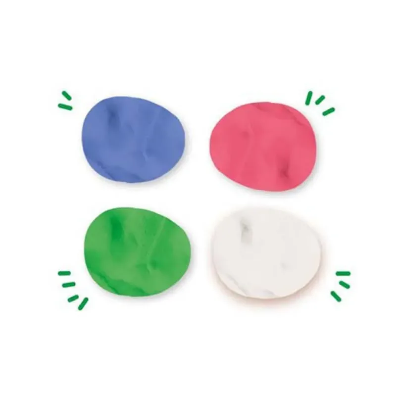 Feel Good Klei - Relax 4 Kleuren - Vanaf 1 Jaar - 4 x 90 g - Boetseerklei - Vegan en Glutenvrij - Schoencadeautjes Sinterklaas by SES Creative in Relax – roze, Licht groen, White, Purple – product photo 4 of 5