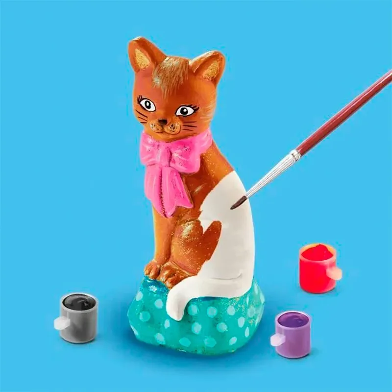 Gieten en Schilderen Set - 3D met Latex Gietmal - Vanaf 5 Jaar - Knutselen - Sneldrogend - Schoencadeautjes Sinterklaas från SES Creative i Kat – produktbild 3 av 5