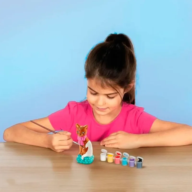 Gieten en Schilderen Set - 3D met Latex Gietmal - Vanaf 5 Jaar - Knutselen - Sneldrogend - Schoencadeautjes Sinterklaas från SES Creative i Kat – produktbild 4 av 5