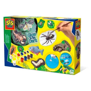 Gieten en Schilderen Set - met Glow Verf - Voor Jongens vanaf 5 Jaar - Knutselen - Schoencadeautjes Sinterklaas by SES Creative in Enge beesten – product photo 5 of 6