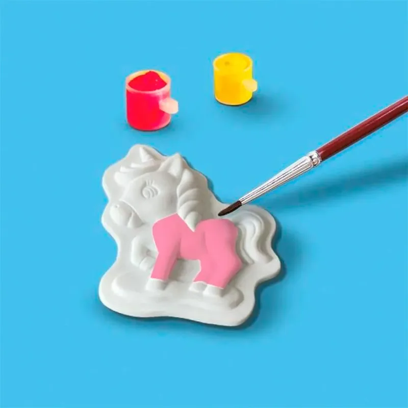 Gieten en Schilderen Set - met Verf - Voor Meisjes vanaf 5 Jaar - Knutselen - Schoencadeautjes Sinterklaas från SES Creative i Baby unicorns – produktbild 3 av 5