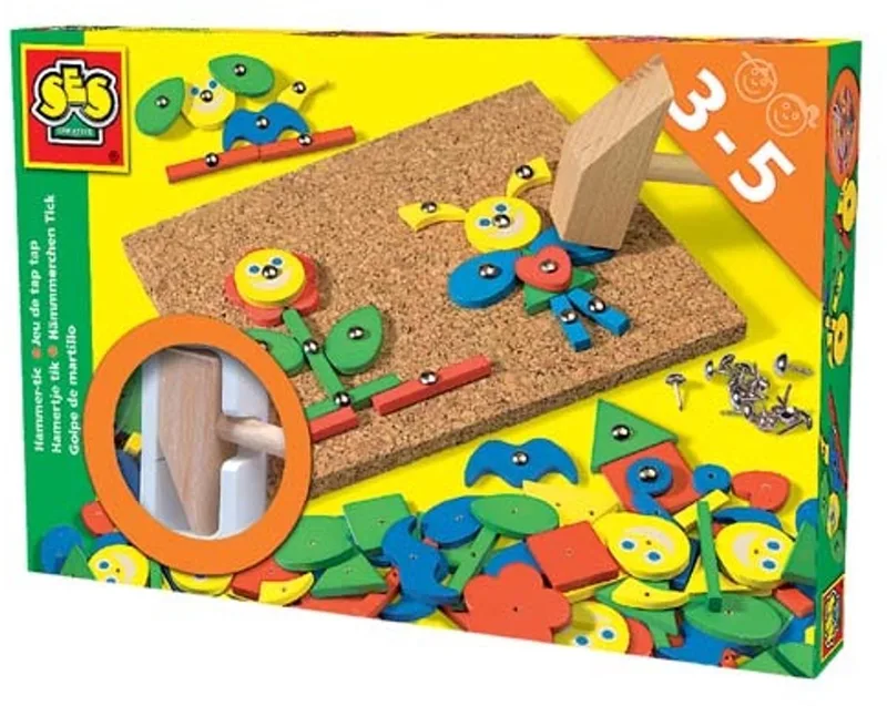 Hamertje Tik met Kurken Plankje - Vanaf 3 Jaar - Schoencadeautjes Sinterklaas by SES Creative in Fantasie – product photo 1 of 4
