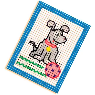Ik Leer Borduren met Vingerhoedje - 4 Borduurkaarten - Vanaf 3 Jaar - Borduren Kinderen - Schoencadeautjes Sinterklaas från SES Creative i Leren borduren – produktbild 4 av 4