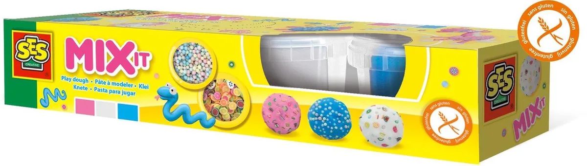 Klei - Mix it van SES Creative in Blauw, Rood, Wit – productfoto
