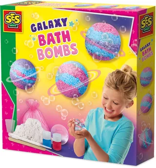 Maken met 2-Delige Mal - Voor Meisjes vanaf 8 Jaar - Experimenteerset - Schoencadeautjes Sinterklaas från SES Creative i Galaxy bad bruisballen – produktbild 1 av 4