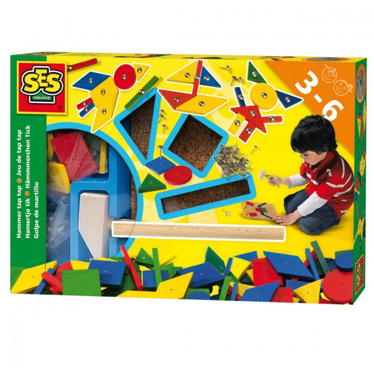 Montessori Hamertje Tik - met Kurken Plankje - Vanaf 3 Jaar - Schoencadeautjes Sinterklaas by SES Creative in Original – product photo
