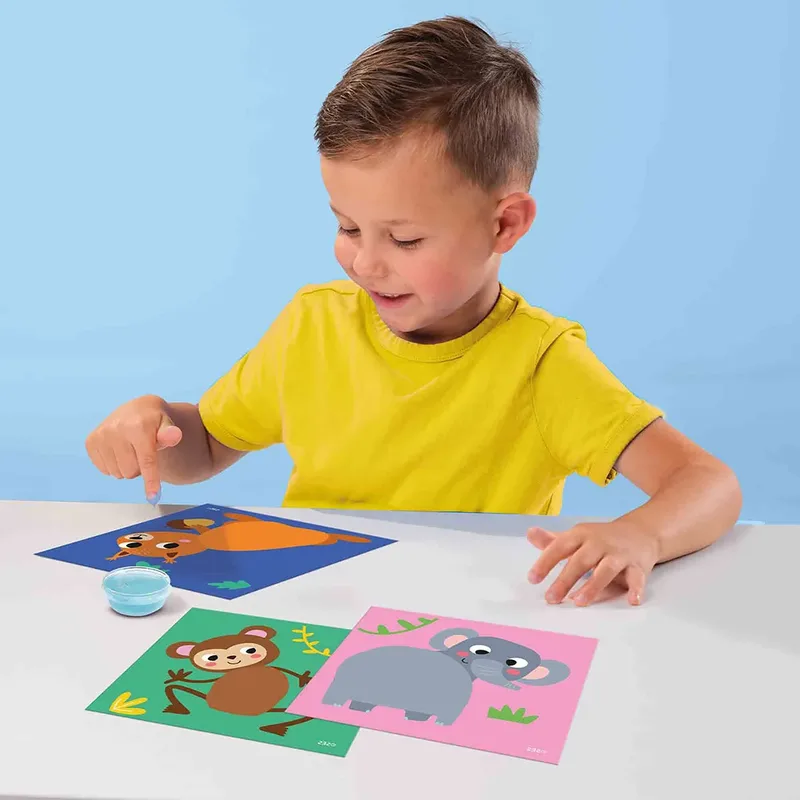 My First - 14 Kaarten - Vanaf 1 Jaar - Stickeren - Motorische Ontwikkeling - Schoencadeautjes Sinterklaas från SES Creative i Dierenstaarten plakken – produktbild 4 av 5