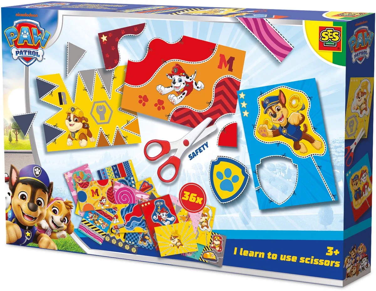 Spiel SES Creative Paw Patrol – Ich lerne schneiden, 36 Bögen von SES Creative in Mehrfarbig – Produktfoto