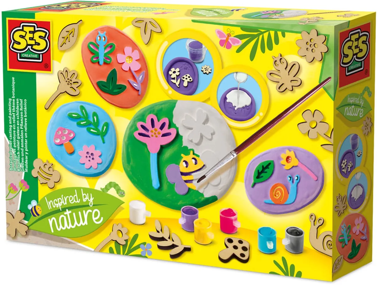 Reliëf Gips Gieten en Schilderen - Inspired by Nature by SES Creative in Botanisch – product photo