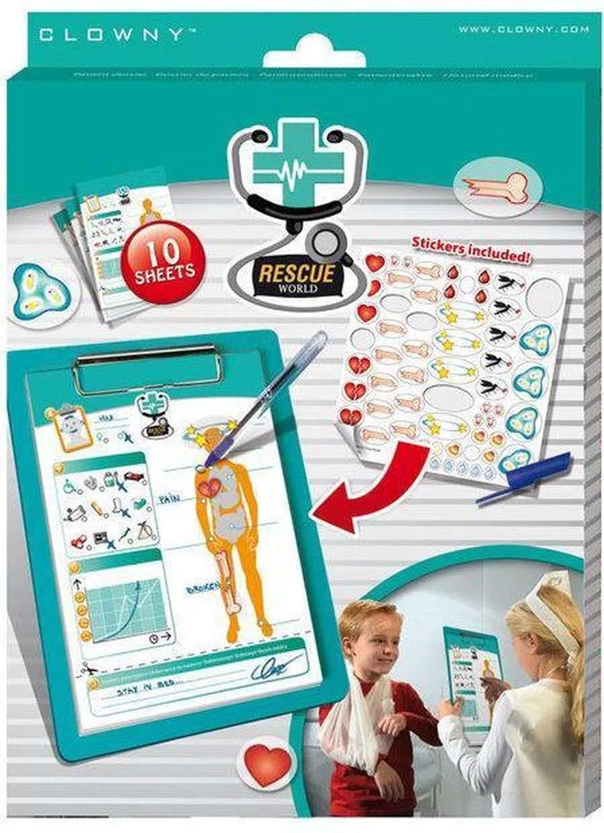 Rescue World Patientendossier van SES Creative in Turquoise – productfoto