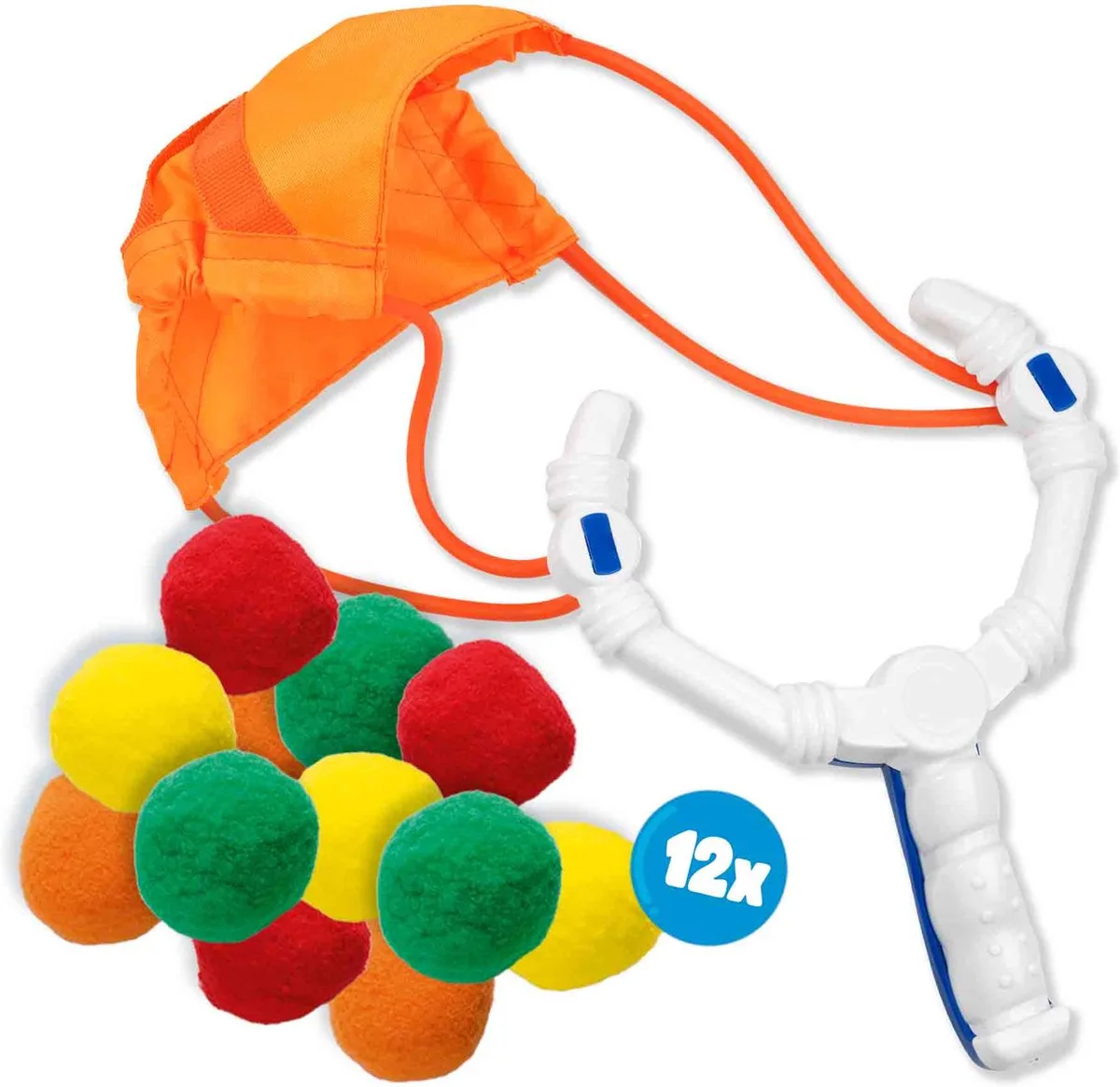 Splash Waterballen met Katapult voor de Tuin - 12 Stuks - Vanaf 5 Jaar - Waterballonnen - Herbruikbaar - Schoencadeautjes Sinterklaas van SES Creative in Splash water katapult – productfoto
