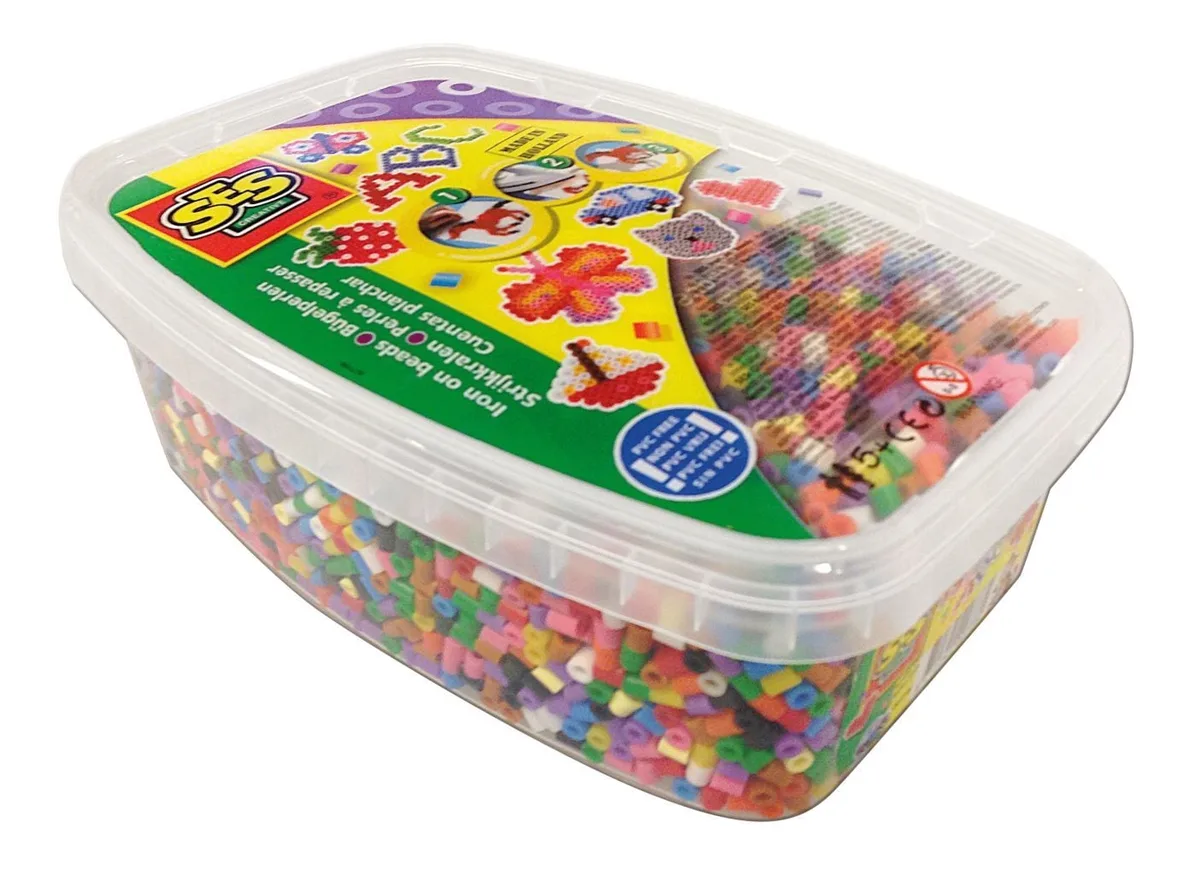 strijkkralen basismix, 7000 stuks fra SES Creative – produktbillede