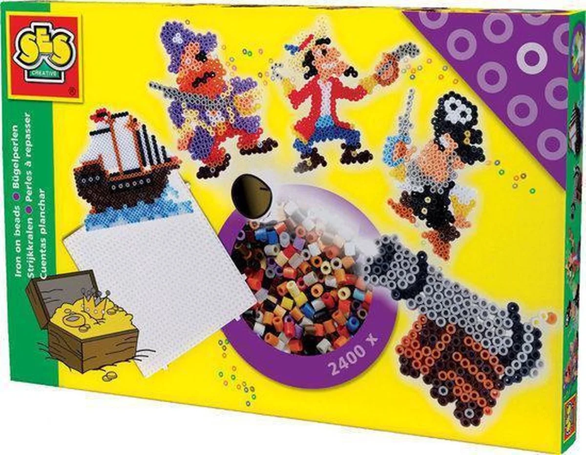 Strijkkralen piraten 2400 kralen de SES Creative en Multicolore – photo du produit