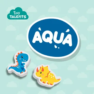 Tiny Talents - Bad Dino’s Set - foam dino’s - plakken op natte tegels - stimuleert fantasie - veilig badspeelgoed - creatief spelen - dinosaurus speelgoed by SES Creative in Dino's – product photo 3 of 5