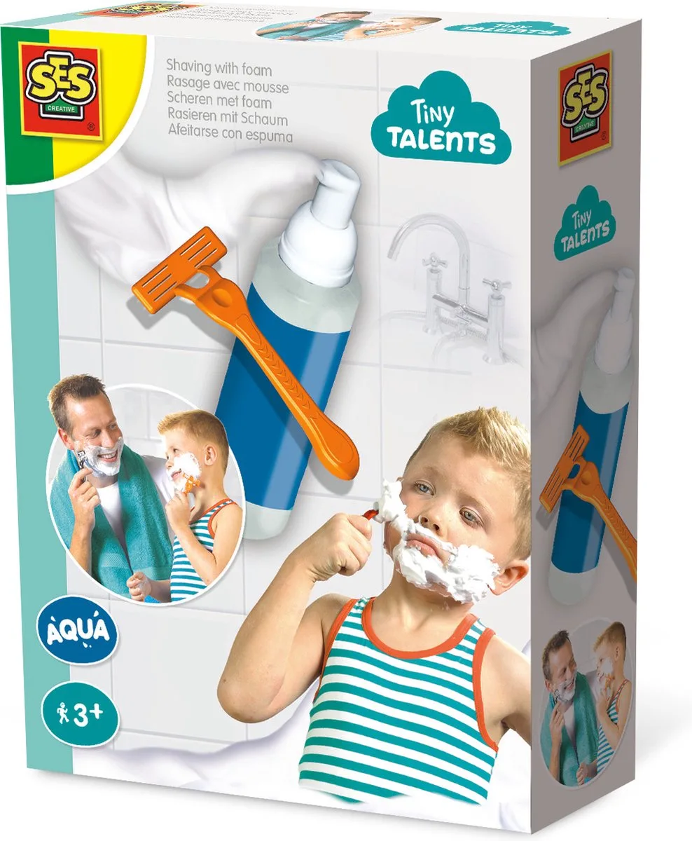 Tiny Talents - Badspeelgoed Jongens - met foam - huidvriendelijk en hypoallergeen - samen met papa - Speelgoed 3 Jaar fra SES Creative i Scheren – produktbillede