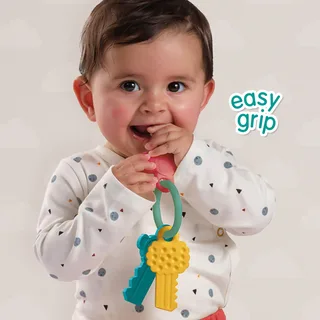 Tiny Talents - Sensorisch speelgoed - Montessori - bijten, voelen, sabbelen, spelen - verschillende texturen - baby speelgoed fra SES Creative i Speelsleutels – produktbillede 2 af 3