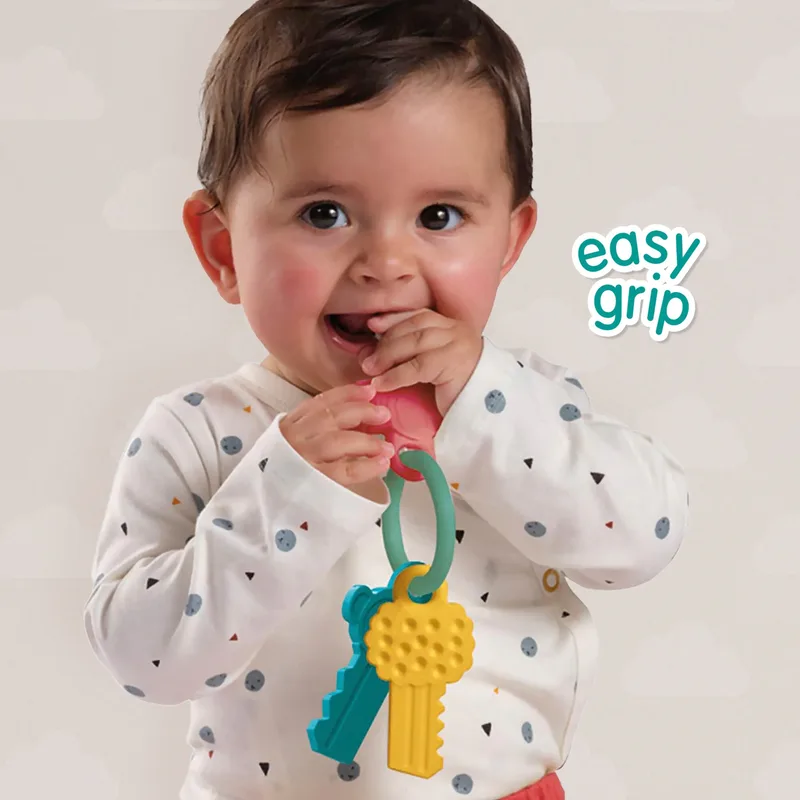 Tiny Talents - Sensorisch speelgoed - Montessori - bijten, voelen, sabbelen, spelen - verschillende texturen - baby speelgoed fra SES Creative i Speelsleutels – produktbillede 2 af 3